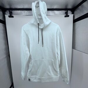Swissbrand White Pullover Drawstring Hoodie Sweatshirt Mens Size M‎